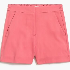 NWT J. Crew 4" DRAPEY CREPE SHORTS Coral Pink Size 4